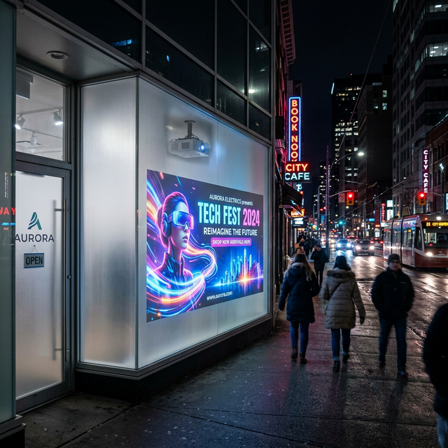 Smart Film Rear Projection Screen